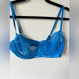 NWT blue Lounge lace bra